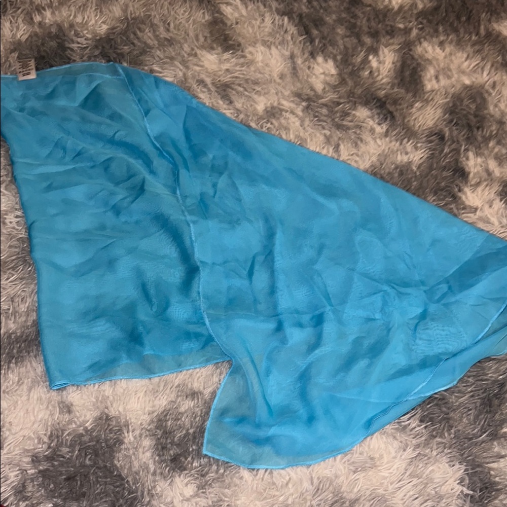 Vibrant Blue Sheer Sarong